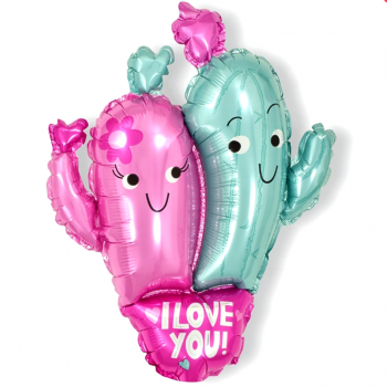 Кактус-пара "I Love You"