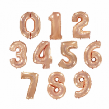 Цифри фольговані наповнені гелієм 