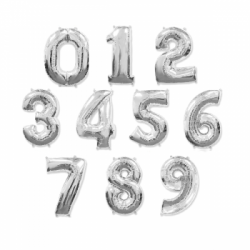 Цифри слім срібні