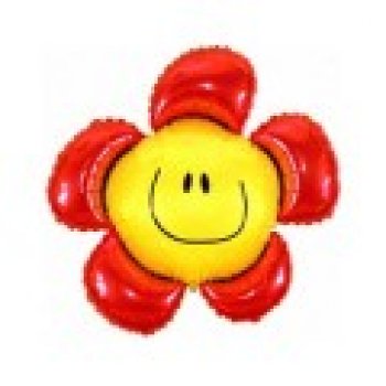 Фольгована квітка наповнена гелієм